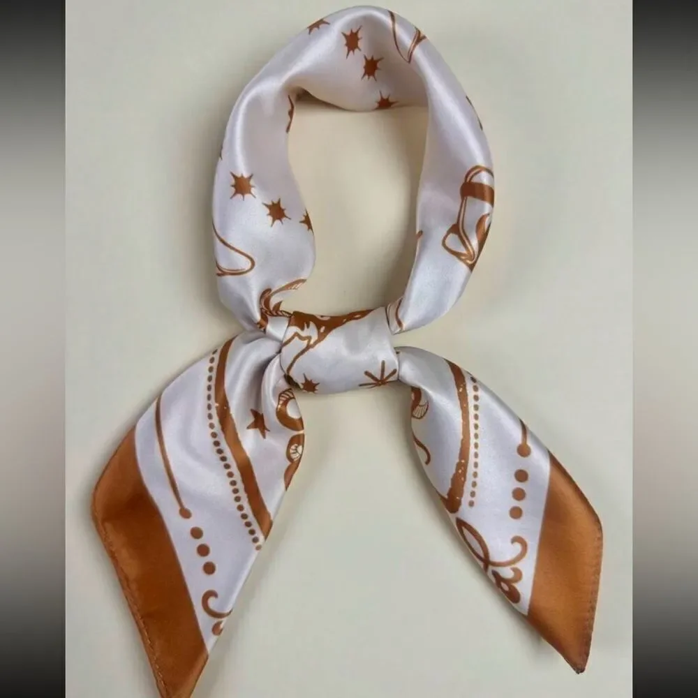 Brown and White Western Bandana P32